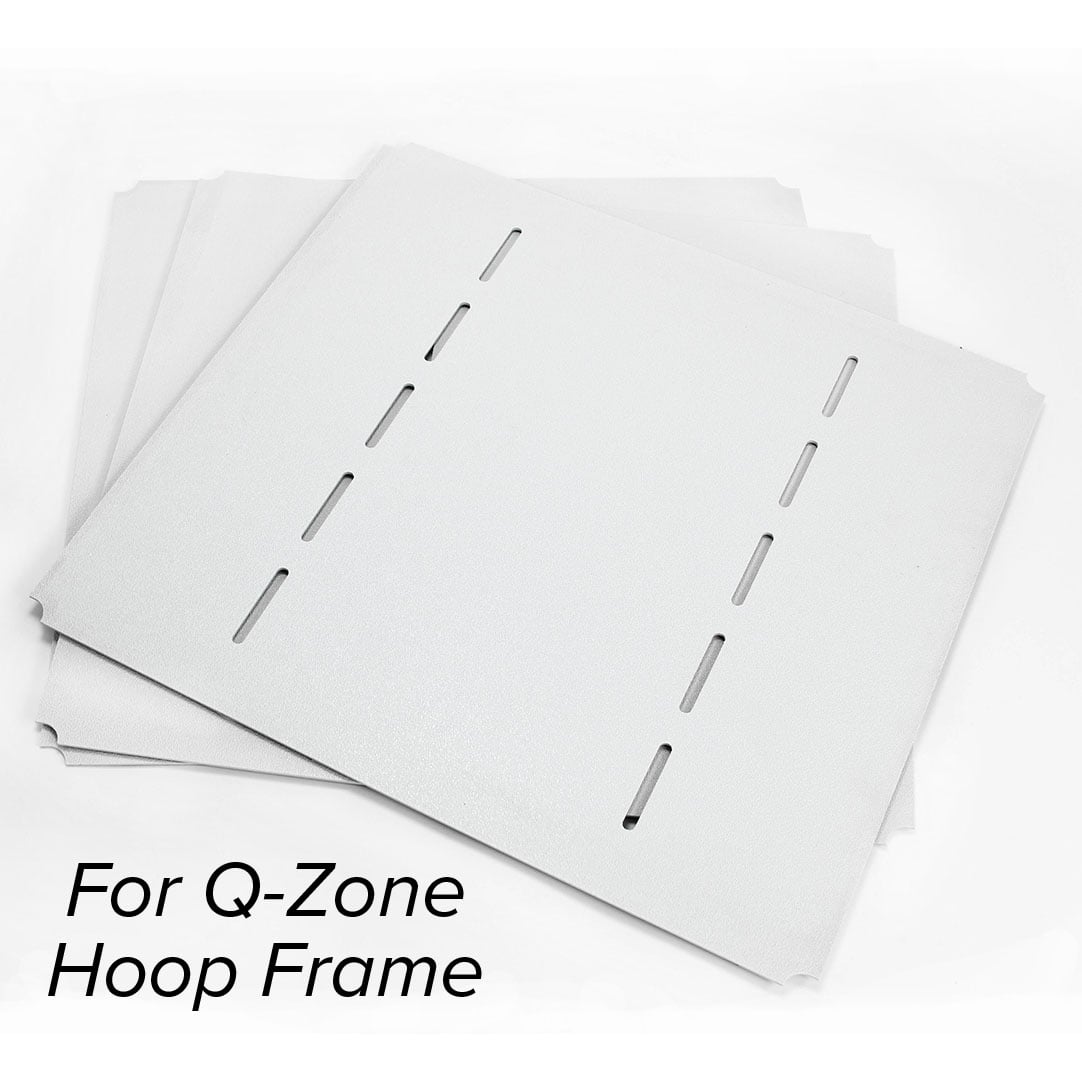 Grace Company Q-Zone Hoop-Frame Table Inserts — white Hoop-Frame table inserts