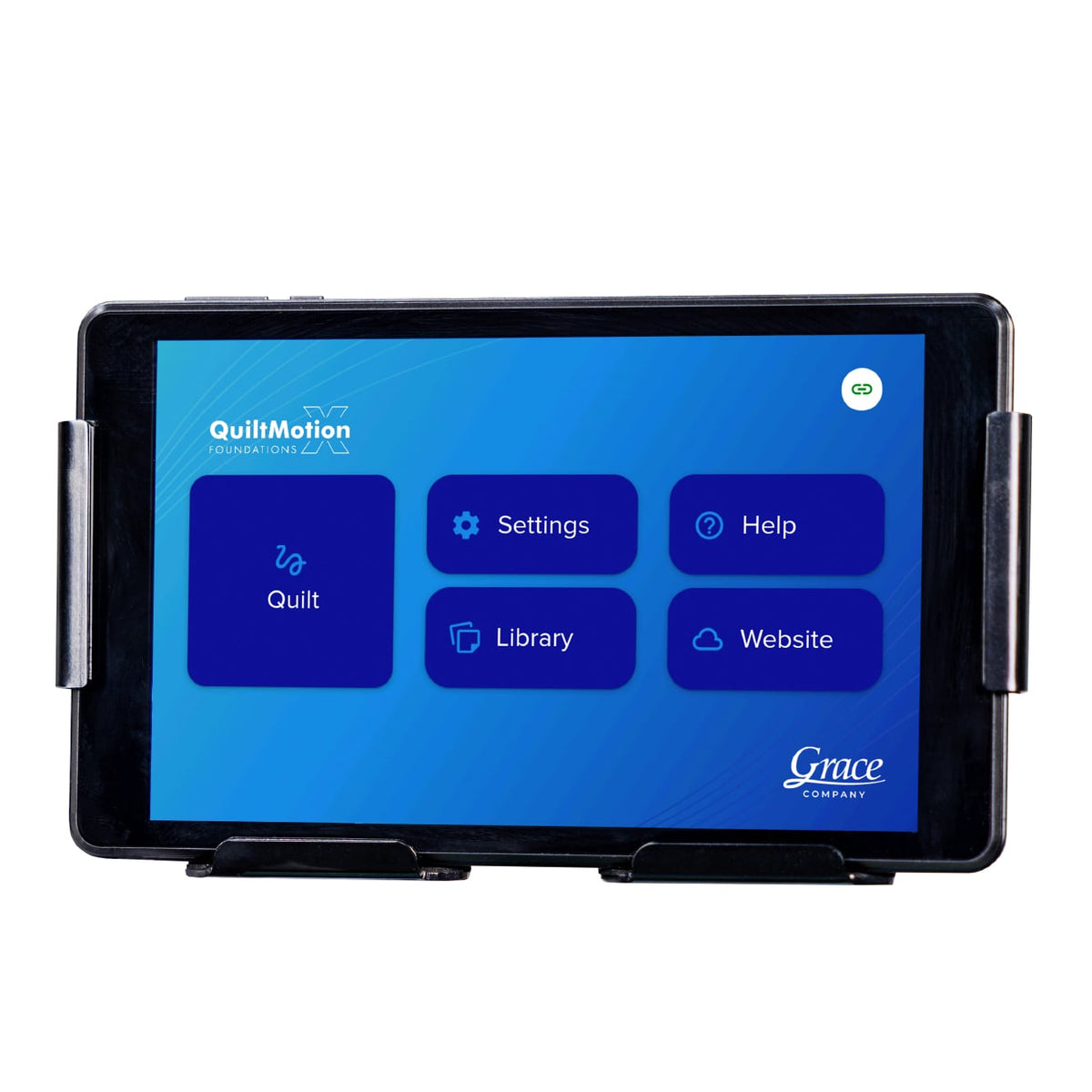 Grace Company QuiltMotion X Foundations for Domestic Machines — included QuiltMotion X tablet