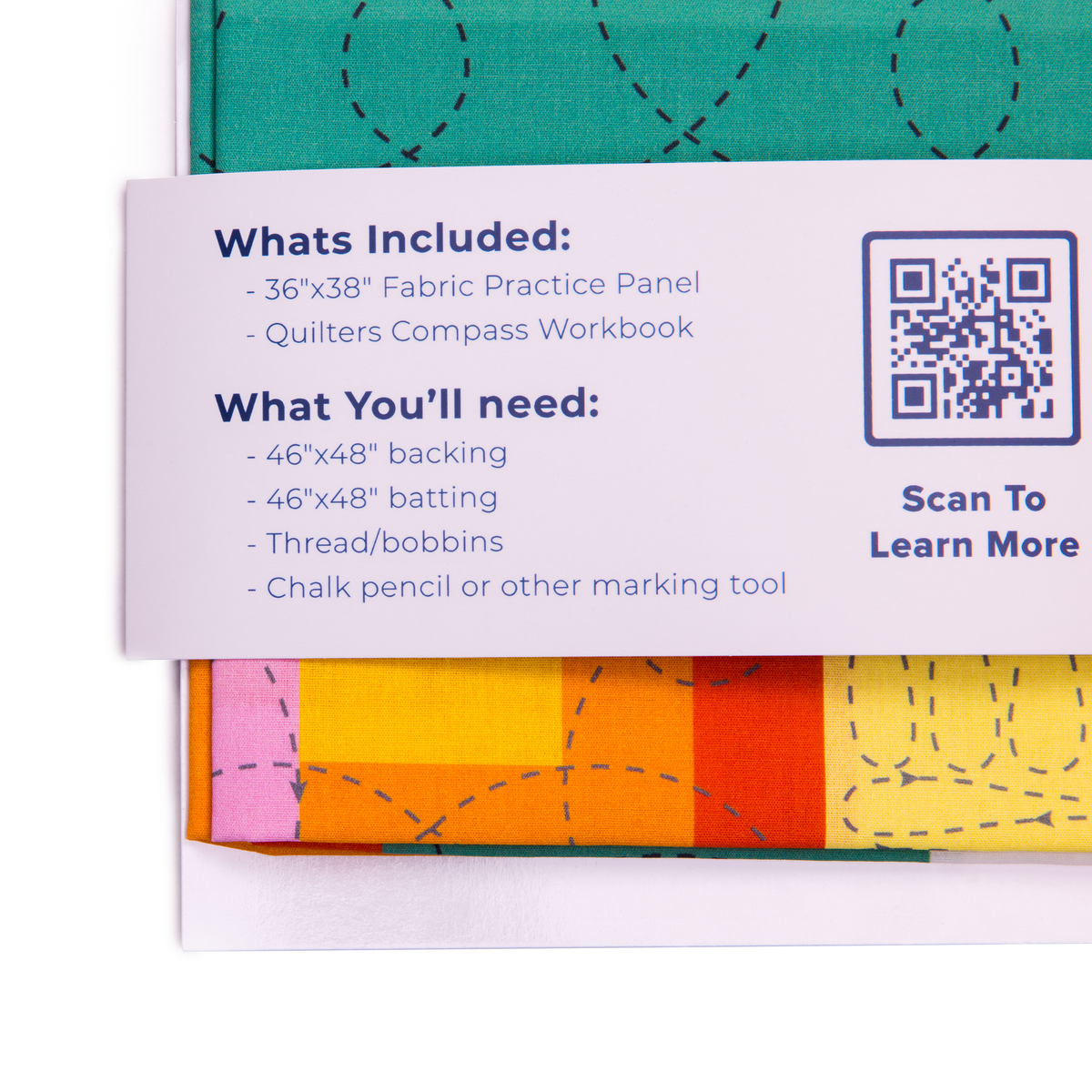 Grace Company Quilter's Compass: Lines and Loops — package contents and required supplies