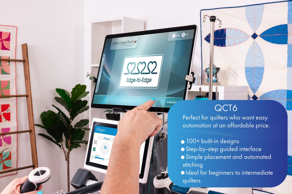 Grace Company QuiltMotion QCT6 Quilting Automation — QCT6 standard-edition features