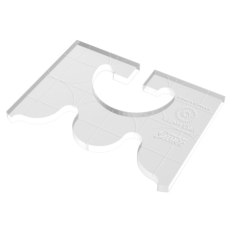 Grace Company 2” Circle Ruler (1/4”) — circle ruler and alignment markings