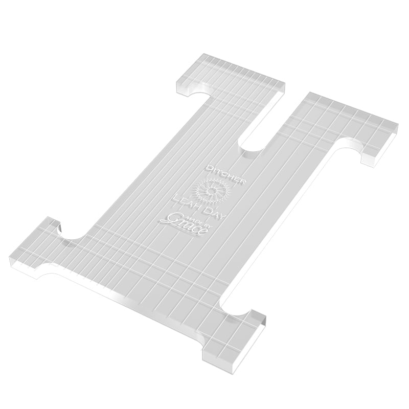 Grace Company Ditcher Ruler (1/4”) — clear ditching ruler