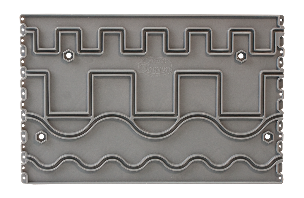 Grace Company Plastic Pattern Perfect — reverse-side pattern grooves