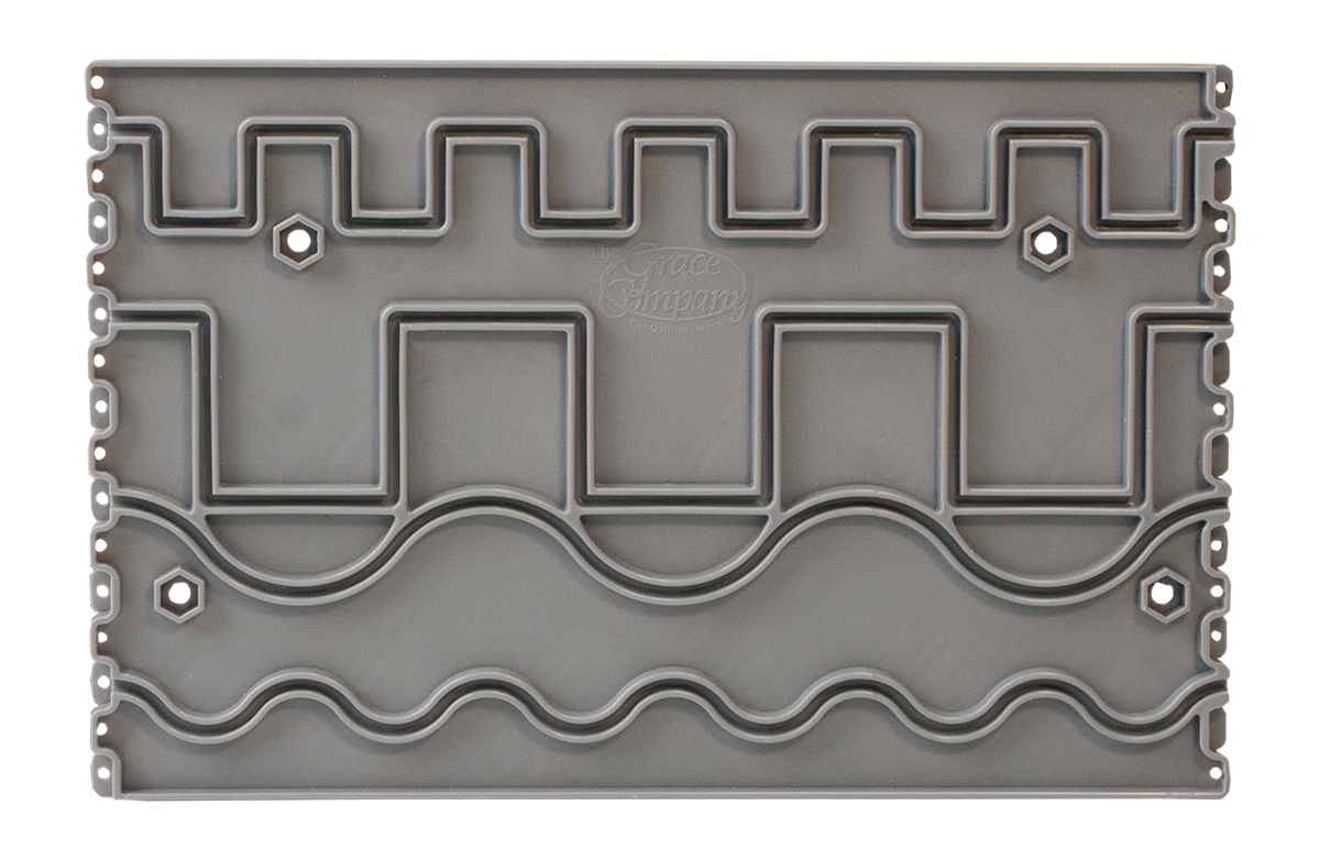 Grace Company Plastic Pattern Perfect — reverse-side pattern grooves