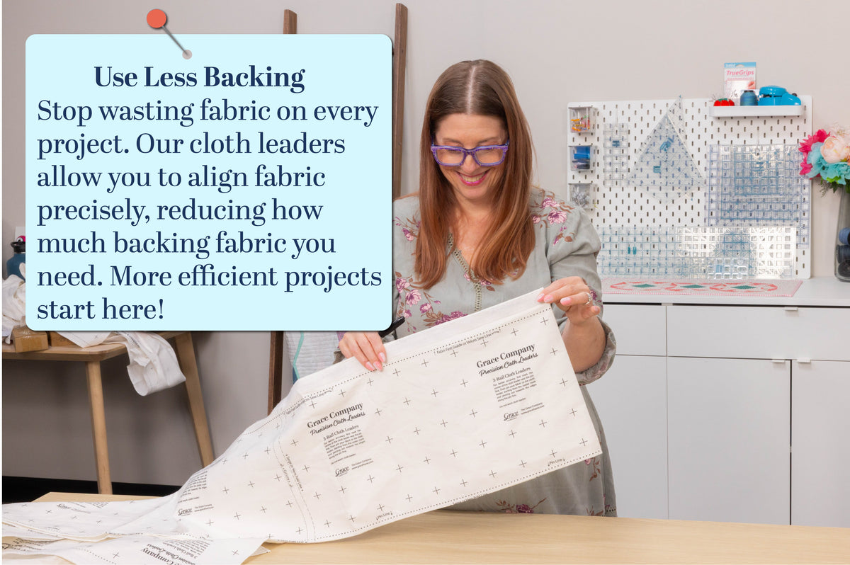 Grace Company Cloth Leaders — cloth-leader backing placement