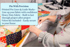 Grace Company Cloth Leaders for Hoop-Frame — printed alignment guides and pinning