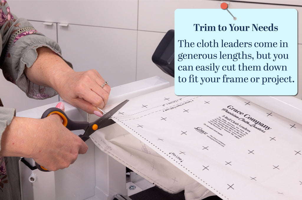 Grace Company Cloth Leaders — trimming leaders to fit