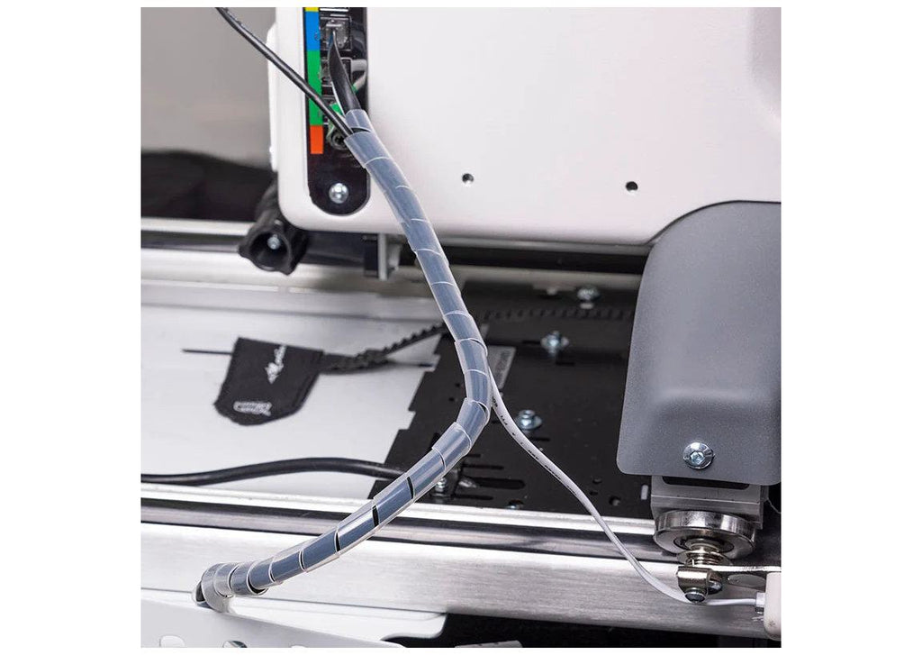 Grace Company QuiltMotion Belt and Cable Management Kit — cable routing around the carriage