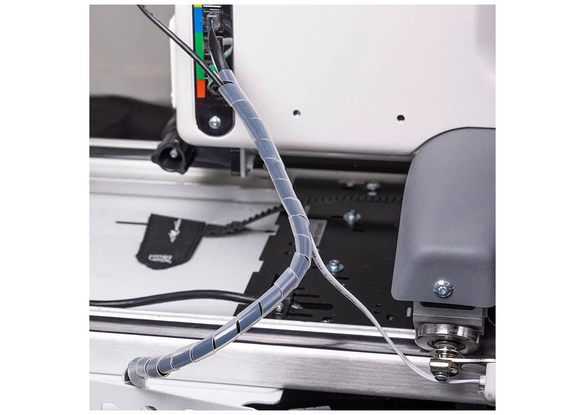 Grace Company QuiltMotion Belt and Cable Management Kit — cable routing around the carriage