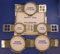 HappyJapan Deluxe 6-Piece Embroidery Hoop Kit with six Durkee hoops