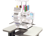 HappyJapan HCH-701P embroidery machine on optional table