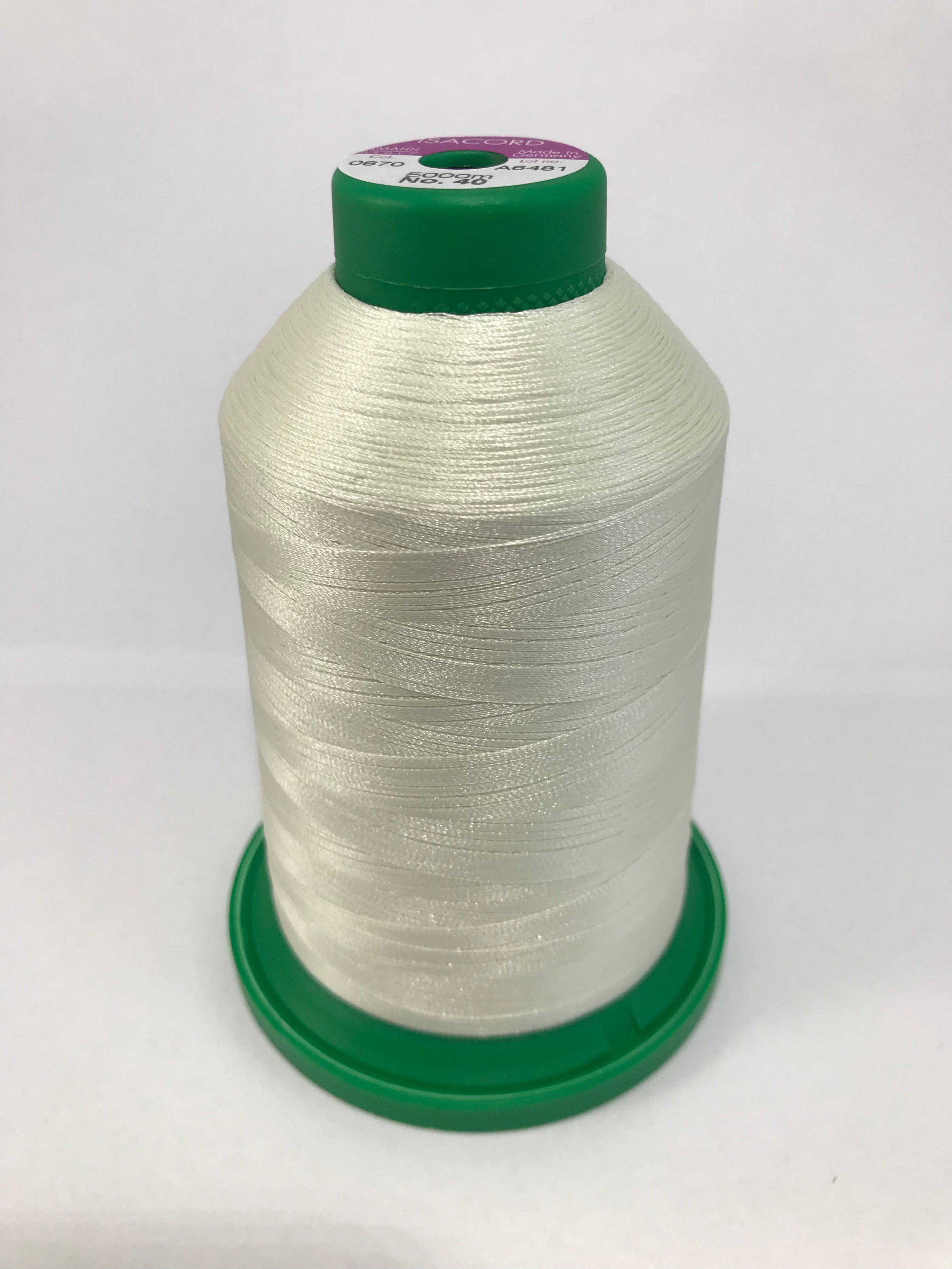 0670 - CREAM - ISACORD EMBROIDERY THREAD 40 WT - Premium Embroidery ...