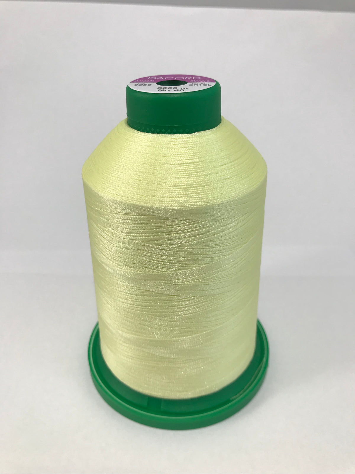 Isacord 40wt Embroidery Thread - 0250 Lemon Frost