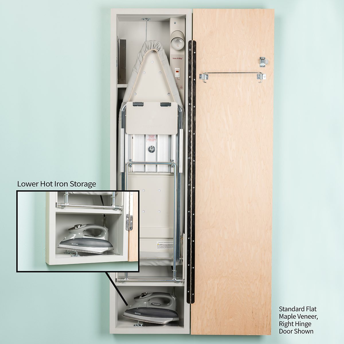 Iron-A-Way UD42 Universal Design 42-Inch Built-In Ironing Center product view 6