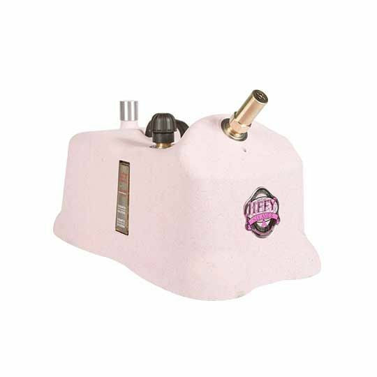 Jiffy J-4000H Pink Pro-Line Hat Steamer with commercial brass hat nozzle