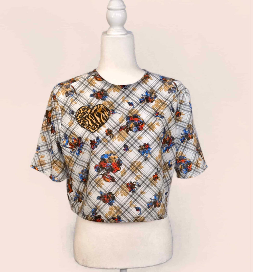 Agape Applique Tee finished garment