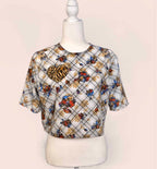 Agape Applique Tee finished garment