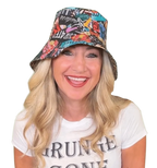 Jane Clauss modeling the Bonifacio Bucket Hat