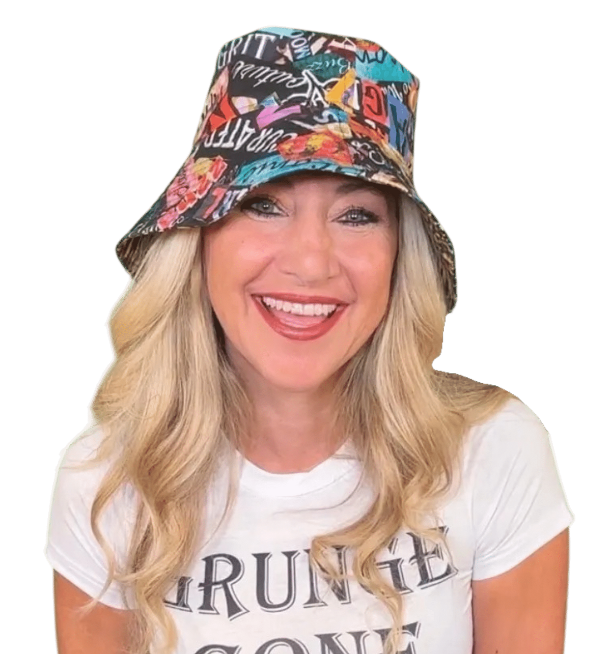 Jane Clauss modeling the Bonifacio Bucket Hat