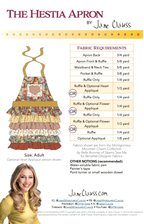 Hestia Apron pattern details
