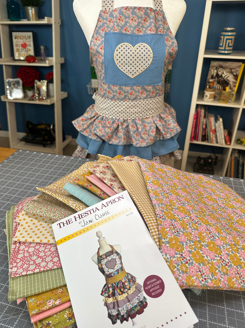 Hestia Apron in Tilda fabrics