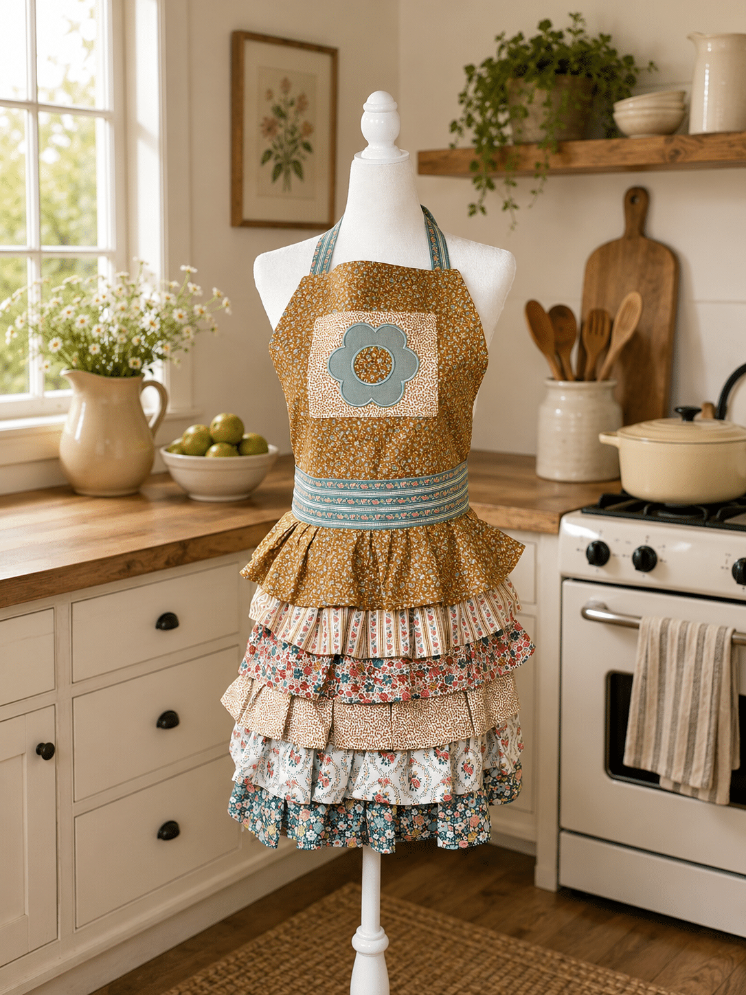 Hestia Apron on a light kitchen set