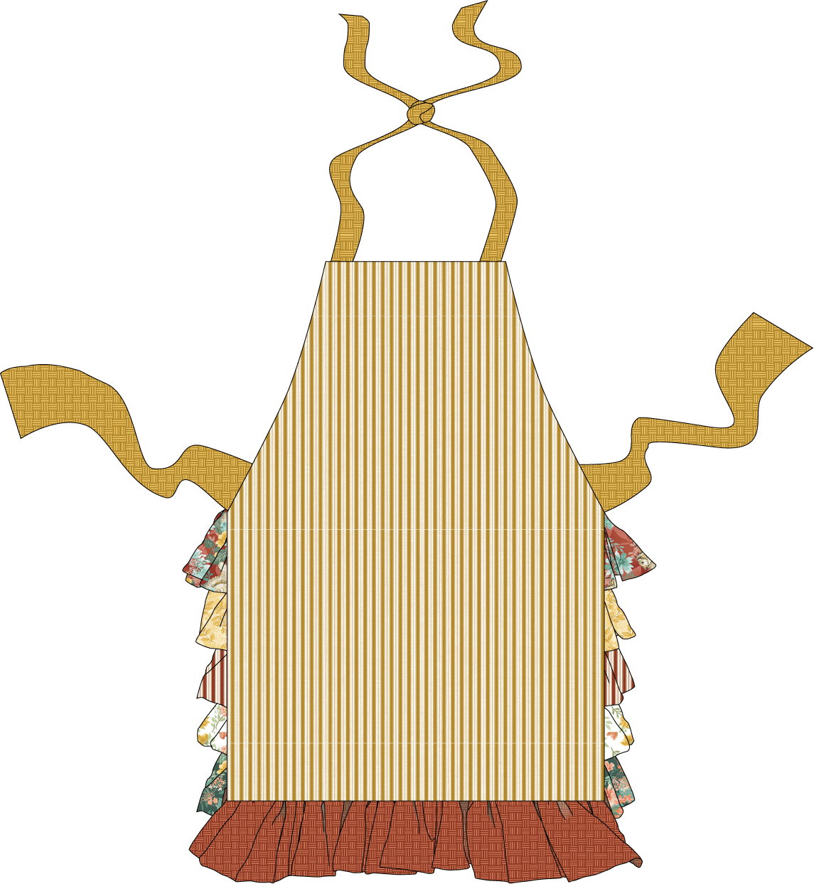 Hestia Apron open back illustration