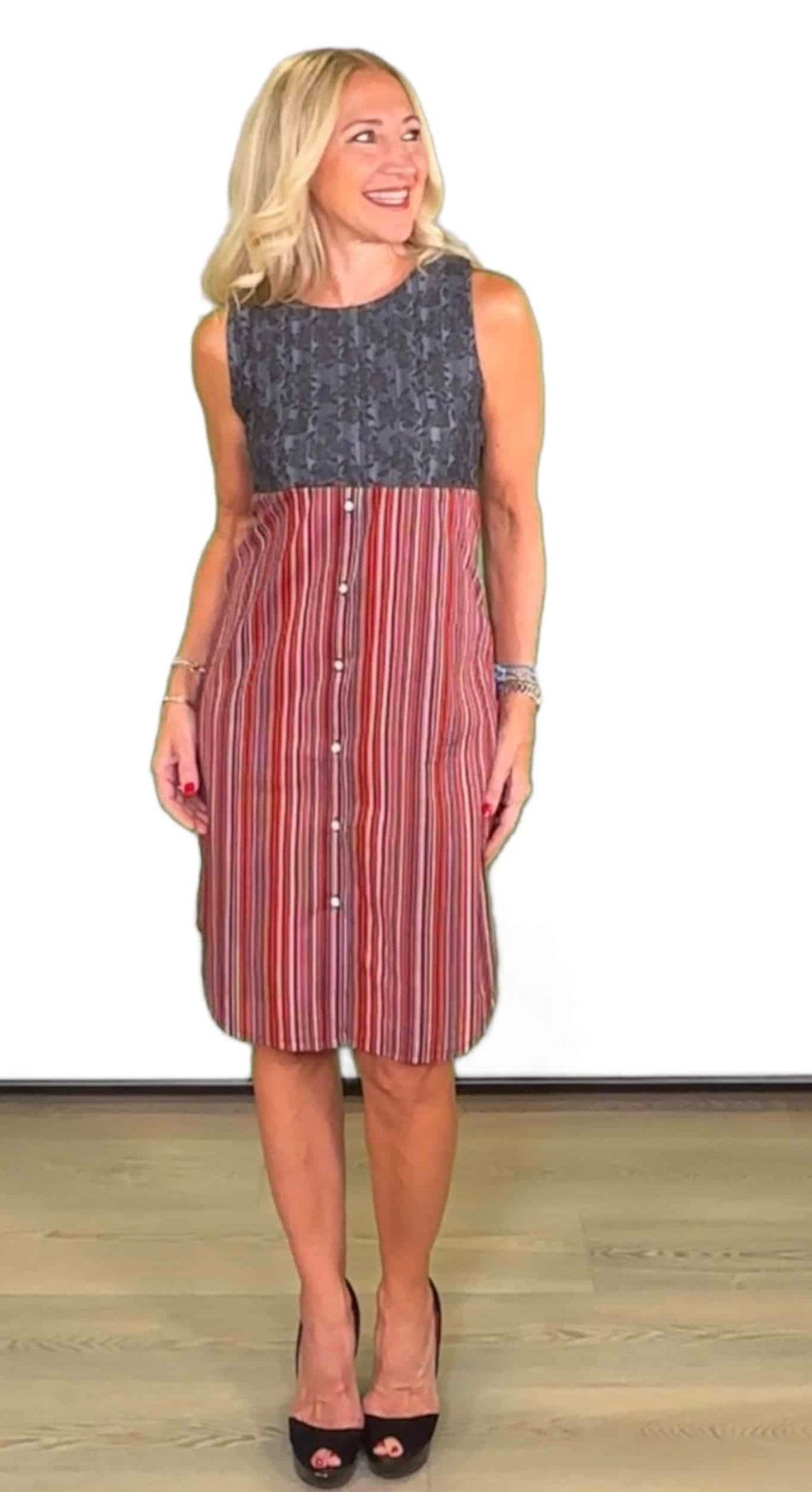 Jane Clauss wearing the Rebel Racerback Tank Dress