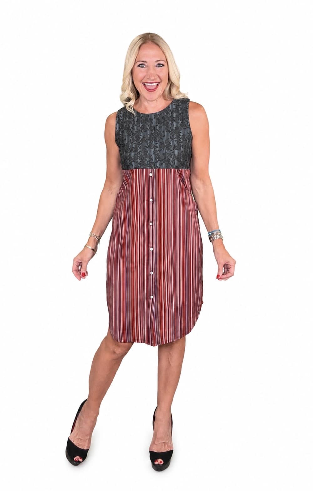 Jane Clauss modeling the Rebel Racerback Tank Dress