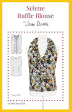 Jane Clauss Selene Ruffle Blouse digital sewing pattern cover