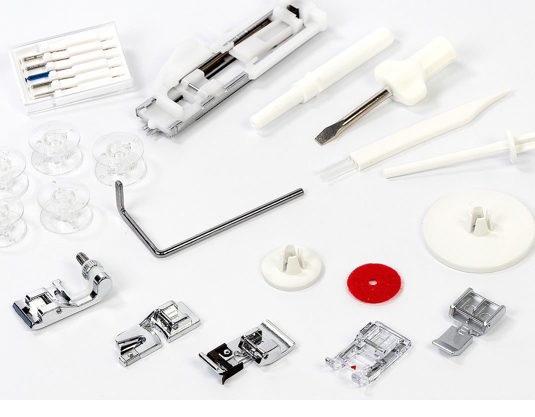 Janome HD-5000 manufacturer accessory layout