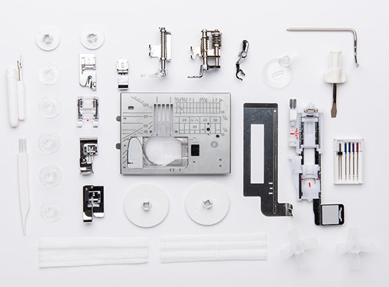 Janome Memory Craft 6650 manufacturer accessory layout