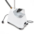 Rear view of Jiffy J-2000W Wig Steamer showing water reservoir, power switch, and cord