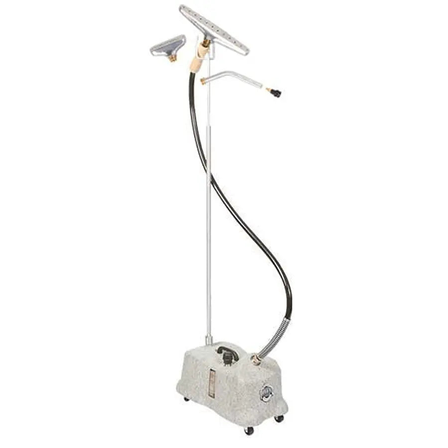 Jiffy 1401 Pro-Line J-4000I I-Head commercial garment steamer with 5.5 foot hose on stand