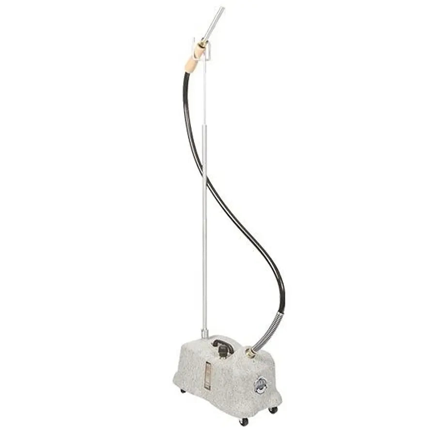 Jiffy 1481 Pro-Line J-4000A auto and upholstery steamer with long hose and telescoping pole for professional fabric cleaning.