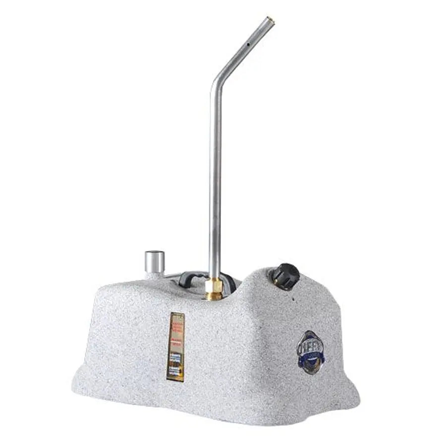 Jiffy 2350 J-4000SBR Pro-Line SteamBreaker footwear steamer with curved aluminum steam pipe, designed for breaking in leather boots and shoes.