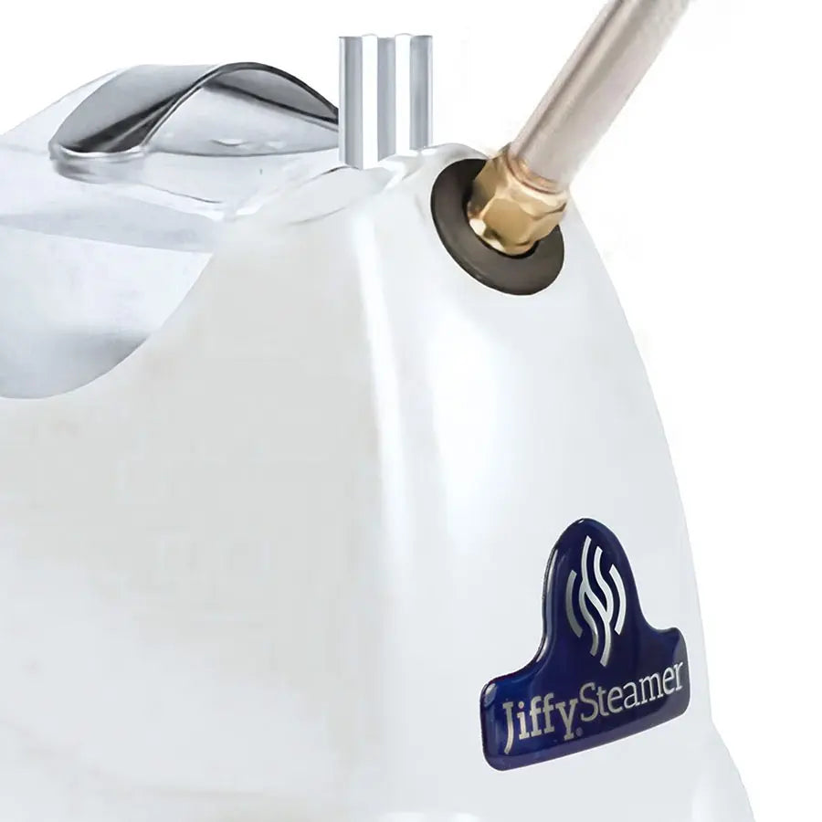 Close-up of Jiffy SteamBreaker steam nozzle and housing for leather boot steaming