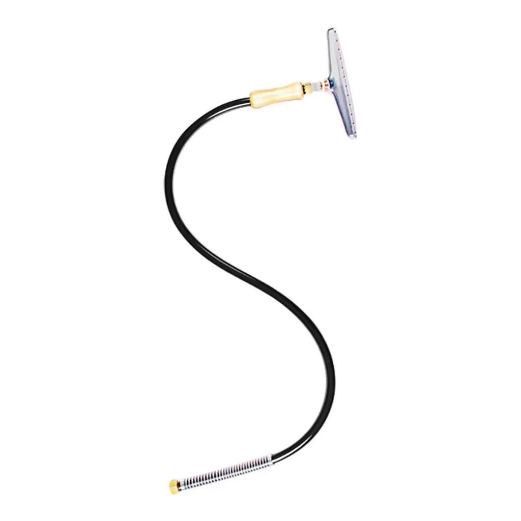 Jiffy J-4000C carpet steamer hose attachment with 12-inch metal steam head and wooden handle.
