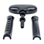 Steam head and handle components for the Jiffy J4000Ds Drapery Steamer displayed separately