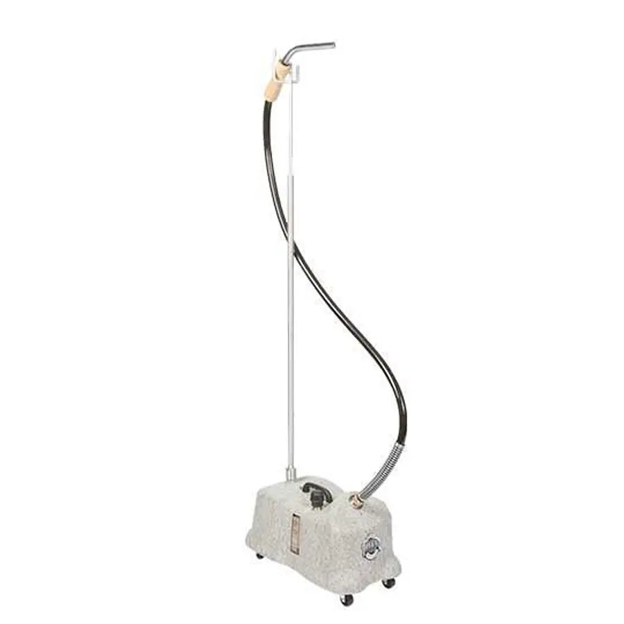 Jiffy J-4000W professional wig steamer full unit with long hose and aluminum pipe head, ideal for styling wigs and hairpieces.