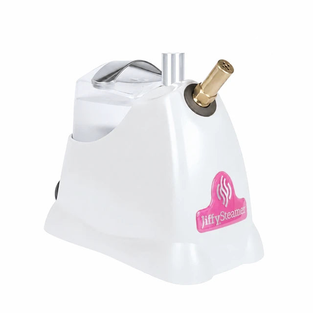 Jiffy Pink Series J-2000H Hat Steamer – White with Pink Ribbon