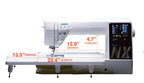 JUKI HZL-NX7 hzl nx7 dimensions detail