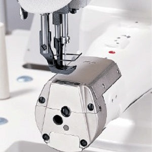 JUKI LS-1341 cylinder arm and needle area sewing leather