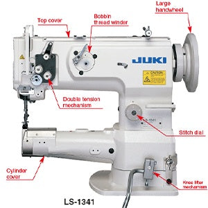 JUKI LS-1341 cylinder-arm machine feature diagram