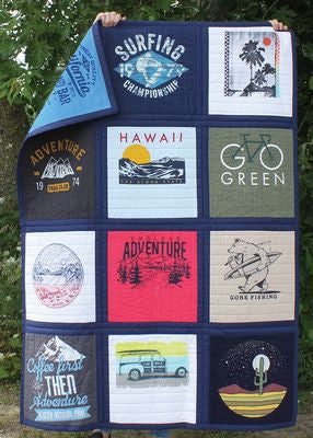 June Tailor Just Add T-Shirts Quilt Kit Navy Sashing — product view 2