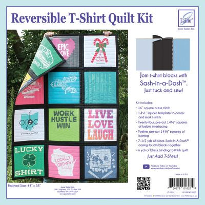 June Tailor Just Add T-Shirts Quilt Kit Black Sashing — product view 1