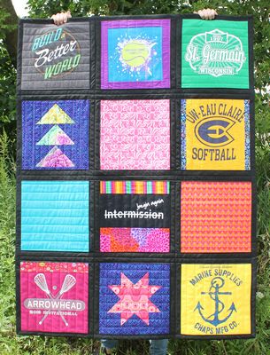 June Tailor Just Add T-Shirts Quilt Kit Black Sashing — product view 3