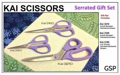 KAI GSP Micro-Serrated Patchwork Scissors Set – 3 Pieces — additional product view