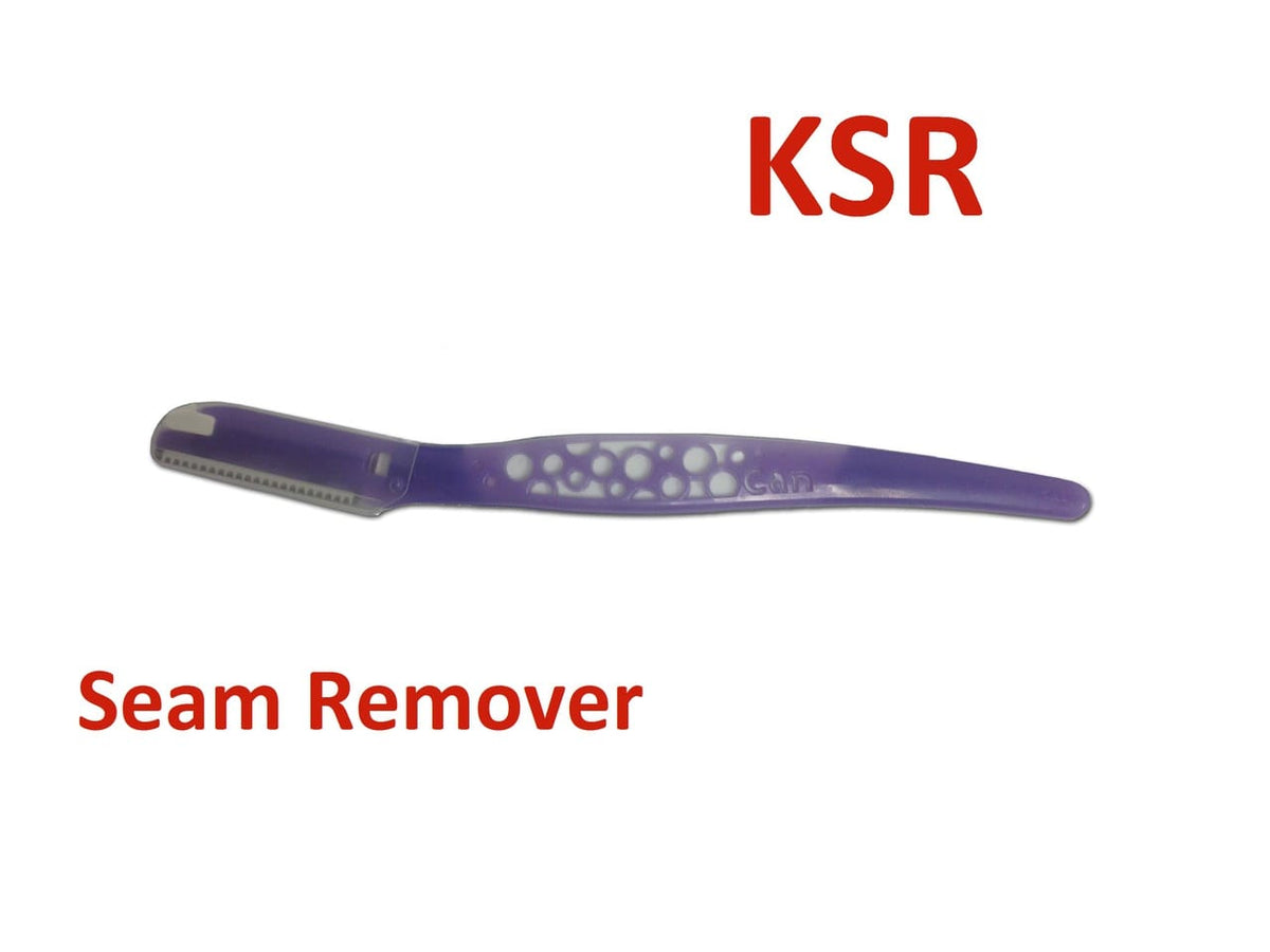 KAI seam remover; box contains five tools in assorted colors