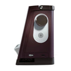 Smart doorbell with a speaker and camera on a white background